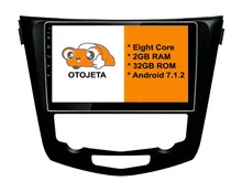 7.1.2 ocho Core Android 2 GB RAM OTOJETA dvd del coche PARA Nissan x-trial Xtrial 2013 + pantalla táctil stereo radio gps 1080 P WIFI 3G/4G