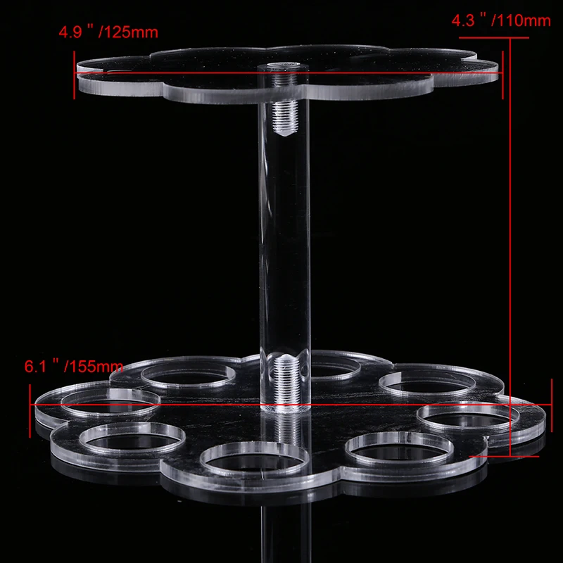WCIC Съемная 8 отверстий акриловая подставка для кексов контейнер для сладостей лоток для свадебной вечеринки подставка витрина для общепита