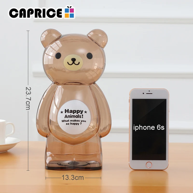 Пластиковая Копилка Bear для монет прозрачная копилка хранения конфет сейф детей