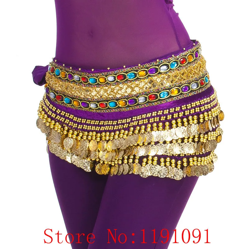Костюм для танца живота, одежда, индийский танец, пояс-цепочка на талию, танец живота, хип-шарф для женщин, девушек, танец с 248 монетами, 10 цветов