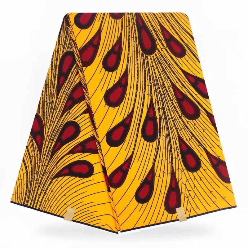 Новая модель Африканский настоящий мягкий воск голландский Африканский Воск напечатанный хлопок Ткань трикотажная для продажи Дизайн - Цвет: as picture