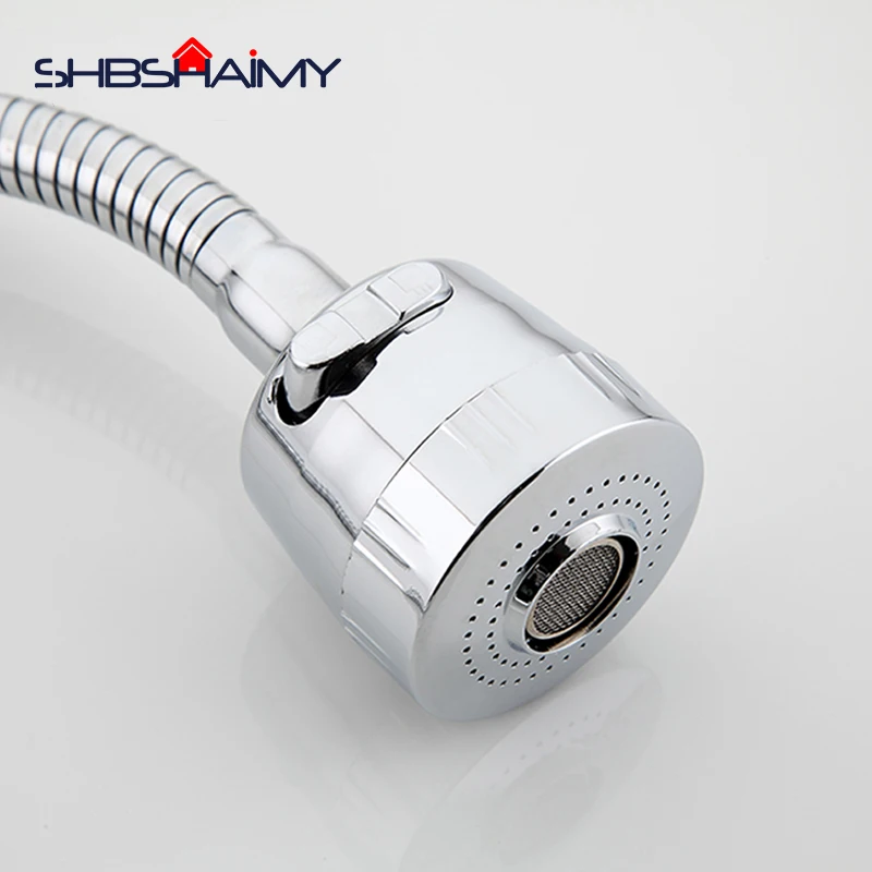 

Kitchen Faucet Pull-out Spray Head Two Ways of Water Outlet with Universal Directions Hose Polished