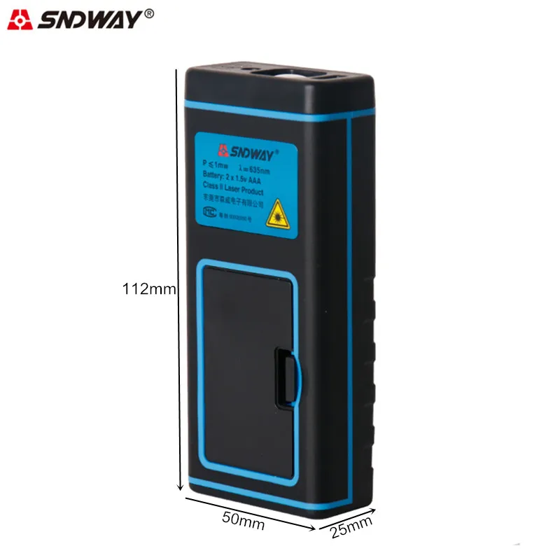 Лазерный дальномер SNDWAY 100 м цифровой измеритель расстояния рулетка