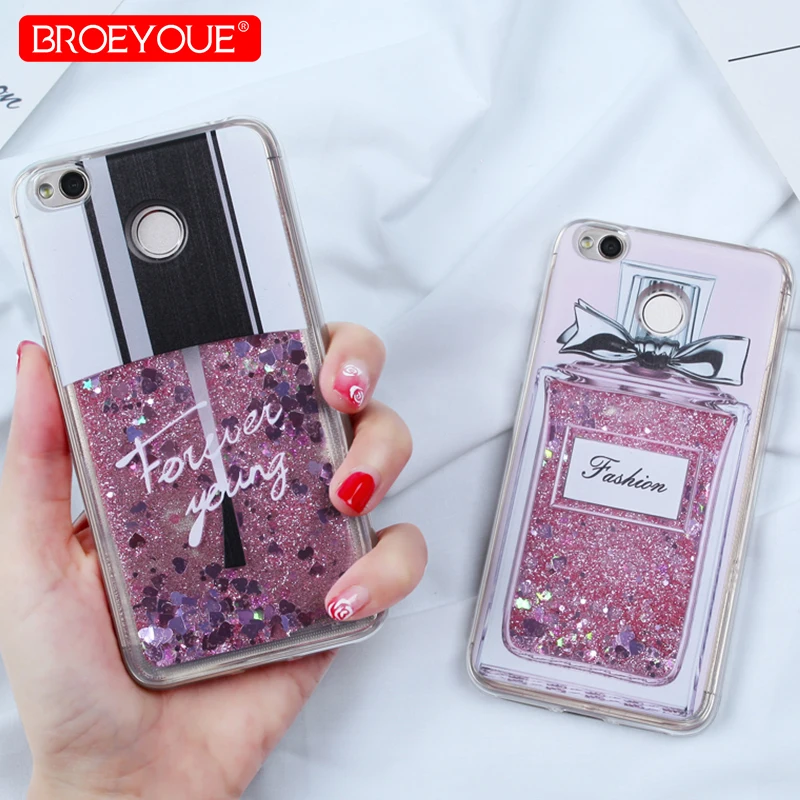 

For Xiaomi Redmi 4X 4A 5A Liquid Glitter Case Redmi Note 4X Redmi S2 5 Plus Note 5 Pro 6X Dynamic Quicksand Soft TPU Coque Case