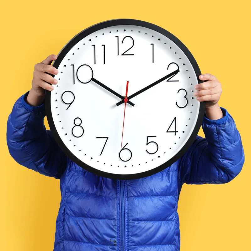 Nordic немой настенные часы творчески Гостиная стерео цифровые весы часы Пластик часы 12 дюймов 30 см
