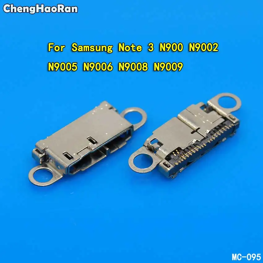 

ChengHaoRan 2pcs 21Pin USB Plug Dock Jack Socket Connector Micro Mini USB Charging Port for Samsung Galaxy Note 3 N9000 N9005