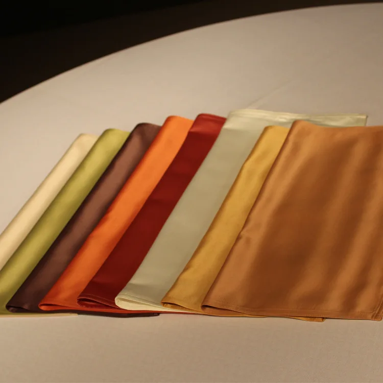 Upscale hotel napkins, European and American fashion emulation silk