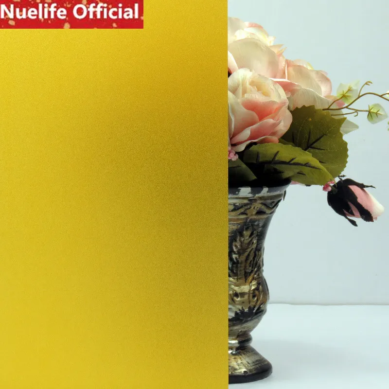 

60x100cm Orange frosted glass film bathroom living room bedroom office shop balcony sliding door sunscreen window glass film