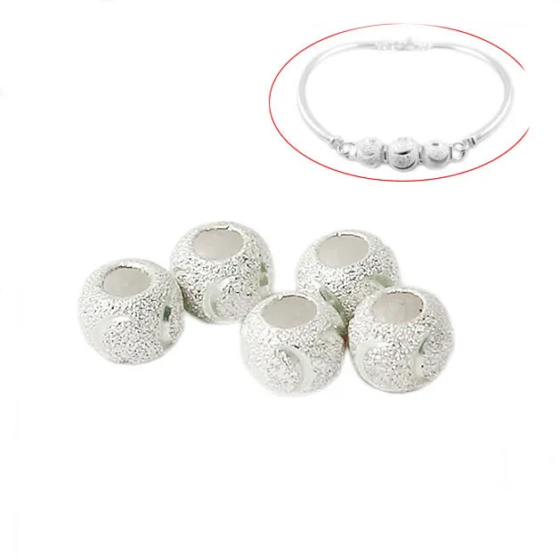 Beadsnice ID28472 тонкие ювелирные бусины серебро 925 Оптовая Продажа Элегантные заводские цены матовые бусины для браслета