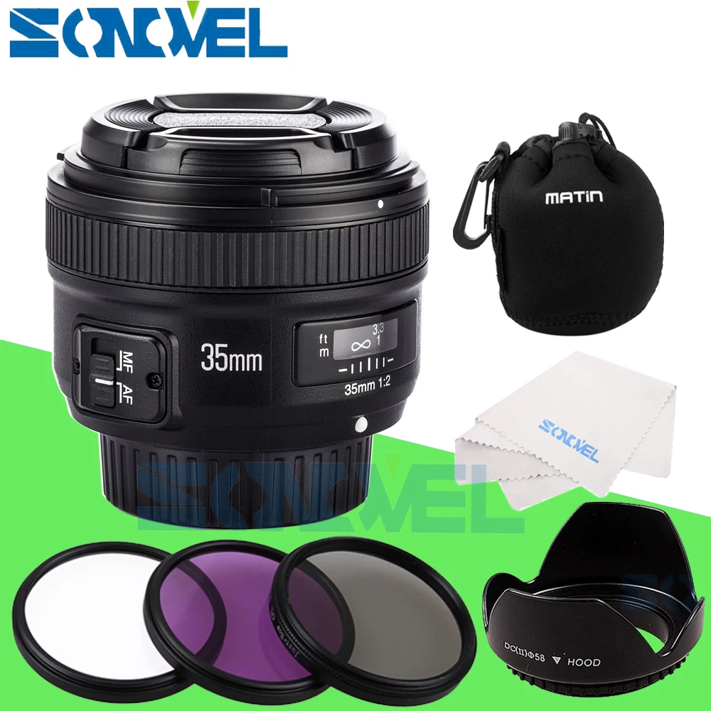 Yongnuo YN35mm F2 lens Wide angle Large Aperture Fixed Auto Focus Lens