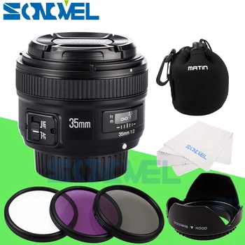 

Yongnuo YN35mm F2 lens Wide-angle Large Aperture Fixed Auto Focus Lens+UV CPL FLD Lens Filter+Lens Bag+Lens Hood For Nikon