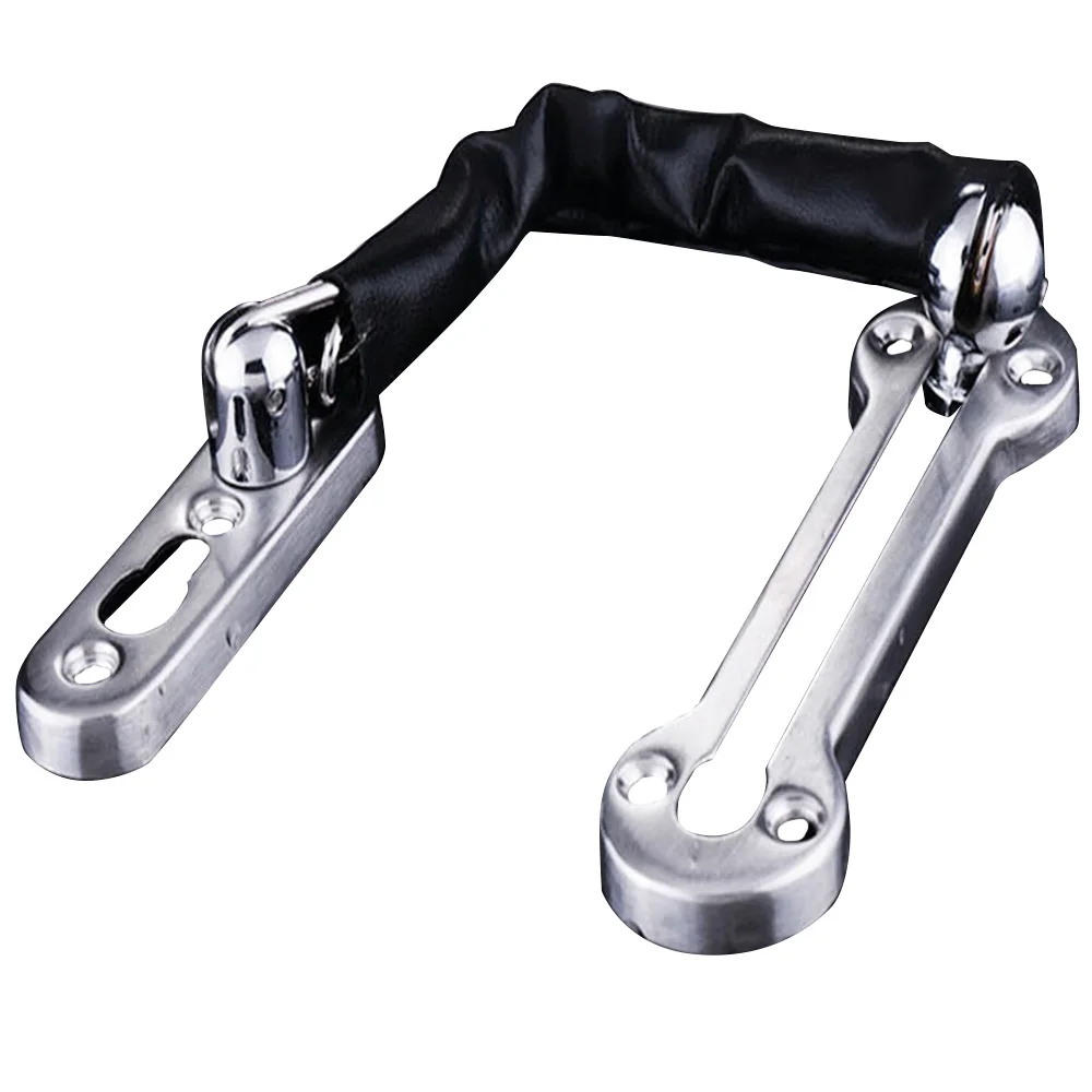 

Sliding Door Lock Chrome Lock Chain Bolt Safety Chain Hotel Office Security Chain Gate Cabinet Latches Decorative Hardware