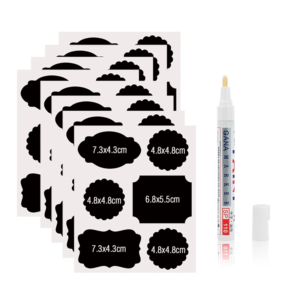 48pcs Spices Stickers Labels Black Board Kitchen Jam Jars Label Sticker Blank Chalkboard Stickers for Kitchen Cans Wall Sticker 48pcs Spices Stickers Labels Black Board Kitchen Jam Jars Label Sticker Blank Chalkboard Stickers for Kitchen Cans Wall Sticker