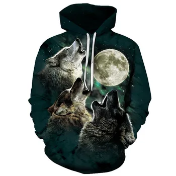 

Men Women 3d Hoodies Sweatshirts Casual Style Teen Wolf Moon Print Autumn Winter Sweatshirt Hoodie Tracksuit Hip Hop Pullovers