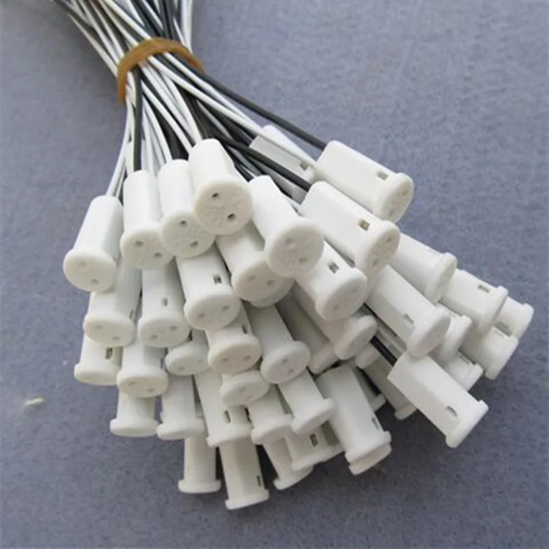 50pcs High quality 50CM Crystal lamp holder lamp holder socket G4 led / G4 / bulb plug, 12V 10