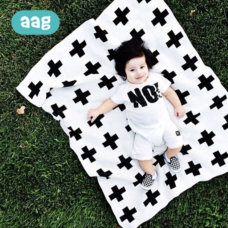 

AAG Cotton Baby Blanket Knitted Thicken Newborn Swaddle Envelope Nap Receiving Stroller Wrap Toddler Child Baby Bedding Blankets