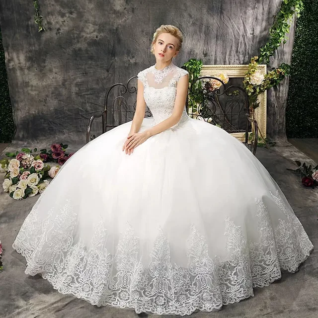 25051 Amanda Novias 2017 Nouvelles Robes De Mariée à Lacets Princesse Dos Nu Haute Gulity Offre Spéciale Robes De Mariée Robes De Mariée Dans