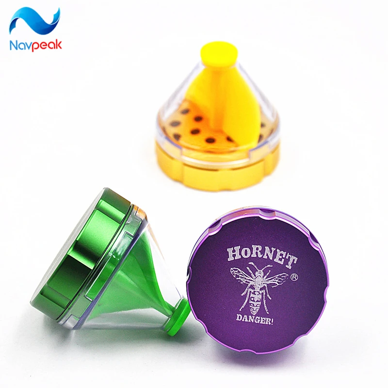 1pcs grinder weed new design Funnel shape diameter 50mm grinder metal