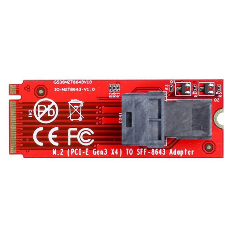 SFF 8639 карта адаптера U.2 к M.2 NVME PCI e x4 конвертера с кабелем для 8643|mini sas|mini minimini adapter |