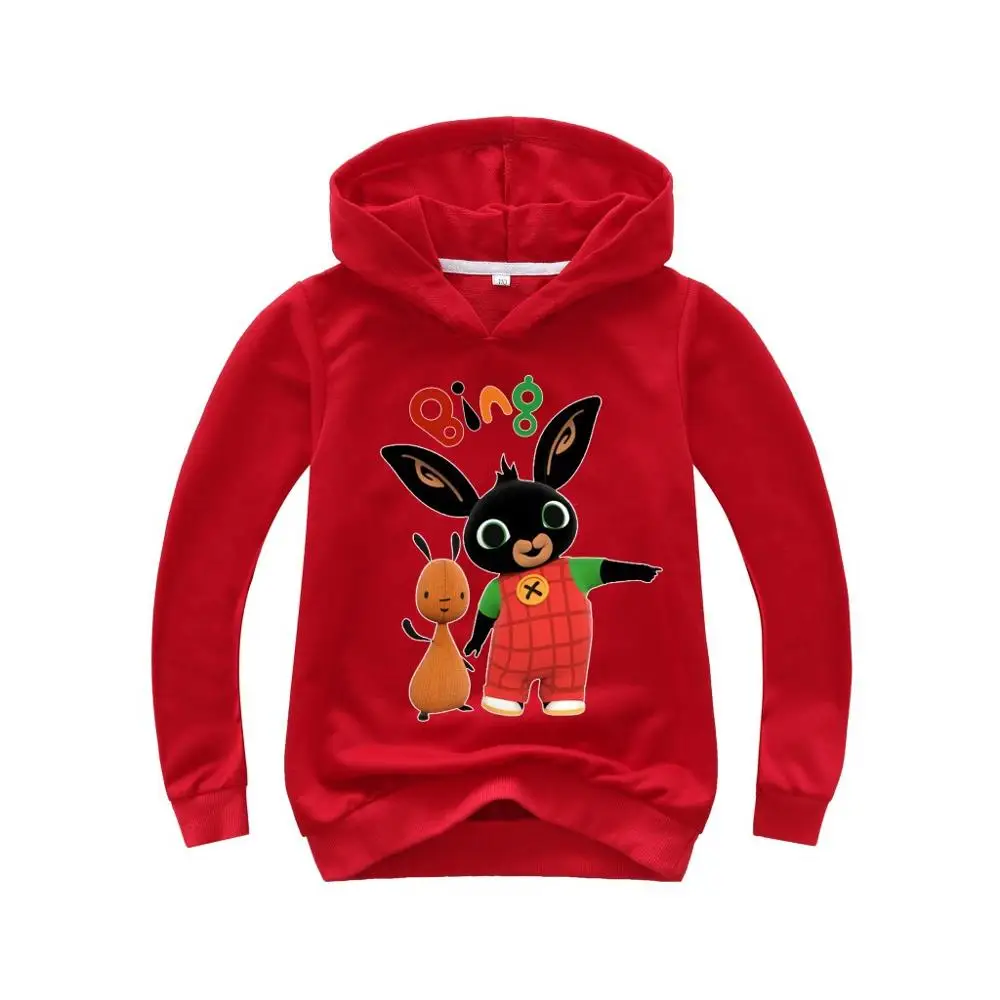 Детская футболка Bing Bunny толстовки для мальчиков и девочек с длинным рукавом Bing Rabbit футболка пальто детский топ футболка верхняя одежда для младенцев - Цвет: style 12