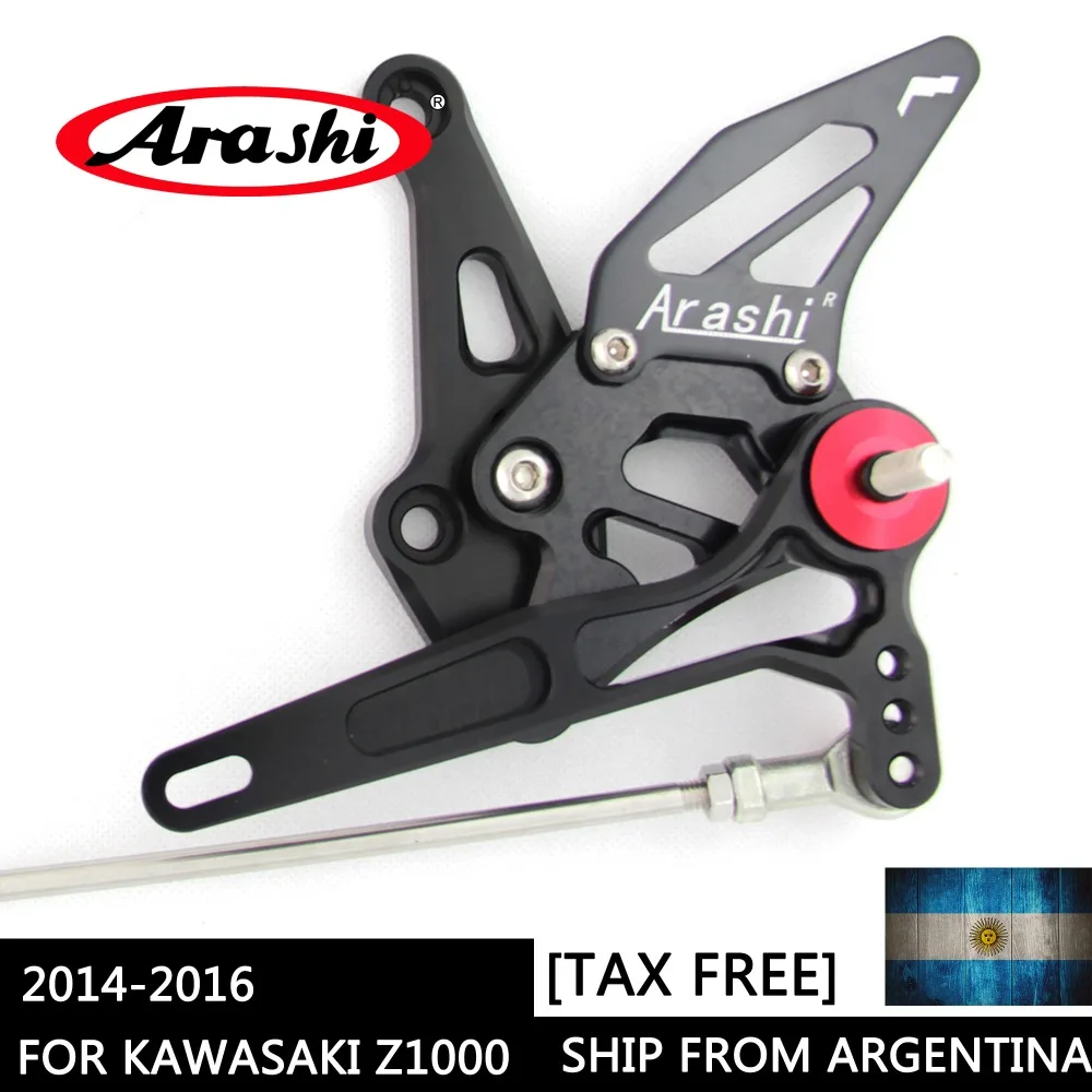 Arashi Shipped from Argentina For KAWASAKI Z1000SX 14-16 Z1000 Z 1000 Adjustable Footrest CNC Rearset Foot Pegs Rear Rest