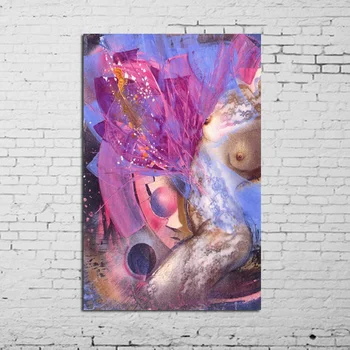 

big size 100% Handpainted High Quality Abstract Nude Oil Painting on Canvas Modern Style wall art picture for hotel home decor