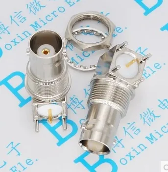 

5pcs BNC-KWE BNC connector BNC Sockets video monitoring socket PCB elbow plank 50 ohm curved legs 90 degrees