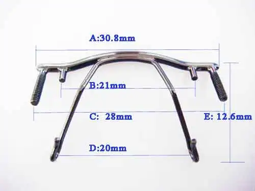 Ремонтная часть для очков, носовой мост, винт на серебряной носовой мост из нержавеющей стали для оправы без оправы, замена TB-279 серебро