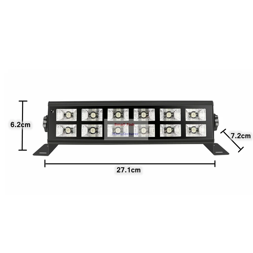 УФ черные огни дискотечные 12X3W светодиодный светильник для сцены освещение мытья