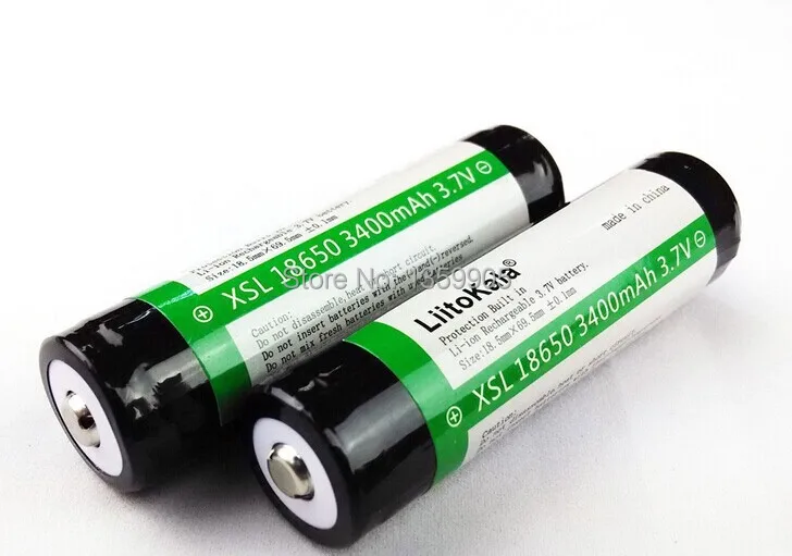 2 шт. /Лот Новый Liitokala 100% оригинальный 18650 3 7 V 3400mAh литий ионный аккумулятор