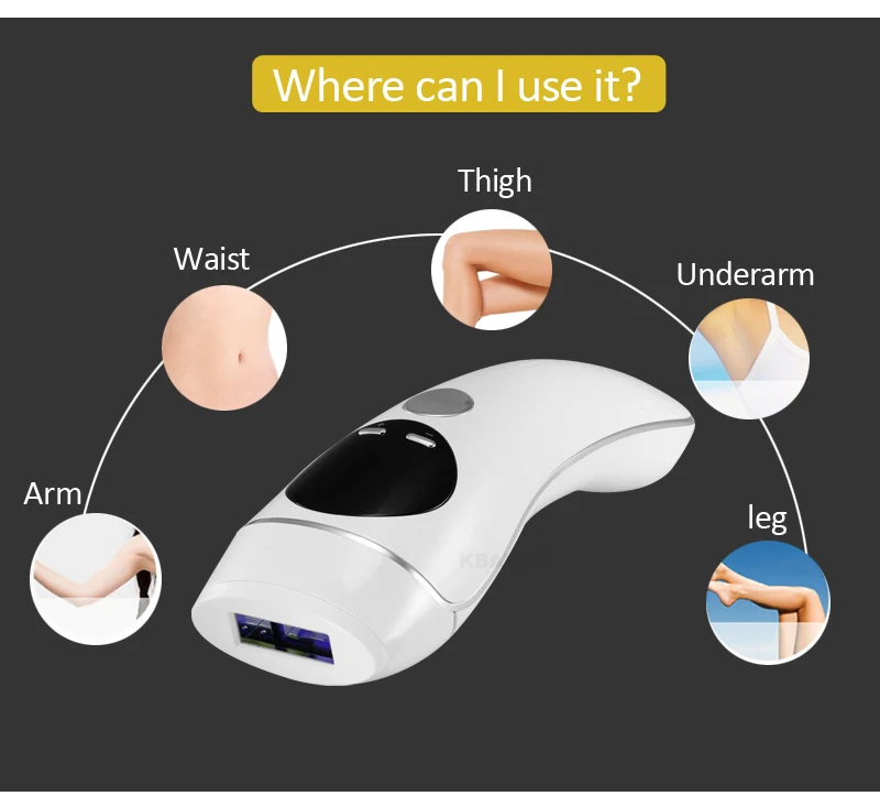 Removedor de Cabelo a Laser Cuidados com a Pele Depilador Permanente Display Máquina Indolor Rosto Corpo Ferramenta Verão 2019 Lcd 9 Beleza e saúde
