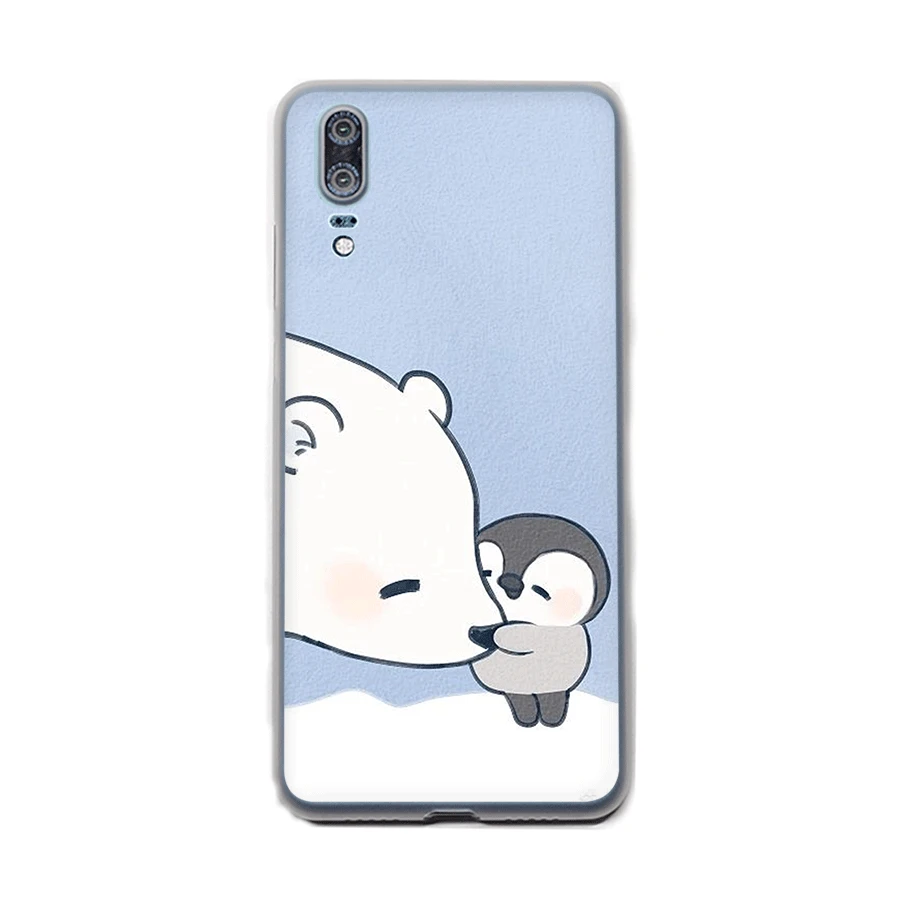 Чехол Desxz для P Smart P30 P8 P9 P20 P10 Pro Lite Plus MINI жесткий чехол милый пингвин полярный