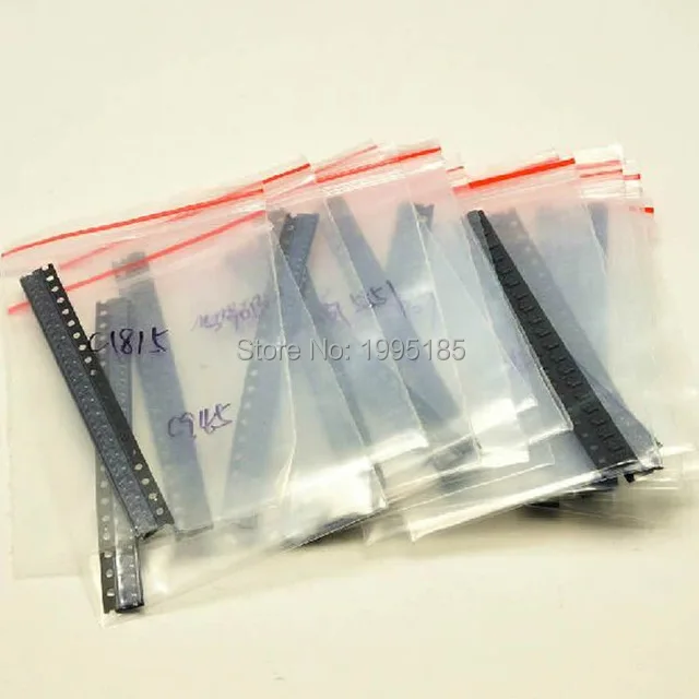 

21valuesX20pcs=420pcs MMBT3904 MMBT3906 MMBT5401 MMBT5551 MMBT2222 S8050 S8550 SOT-23 Transistor Assorted Kit