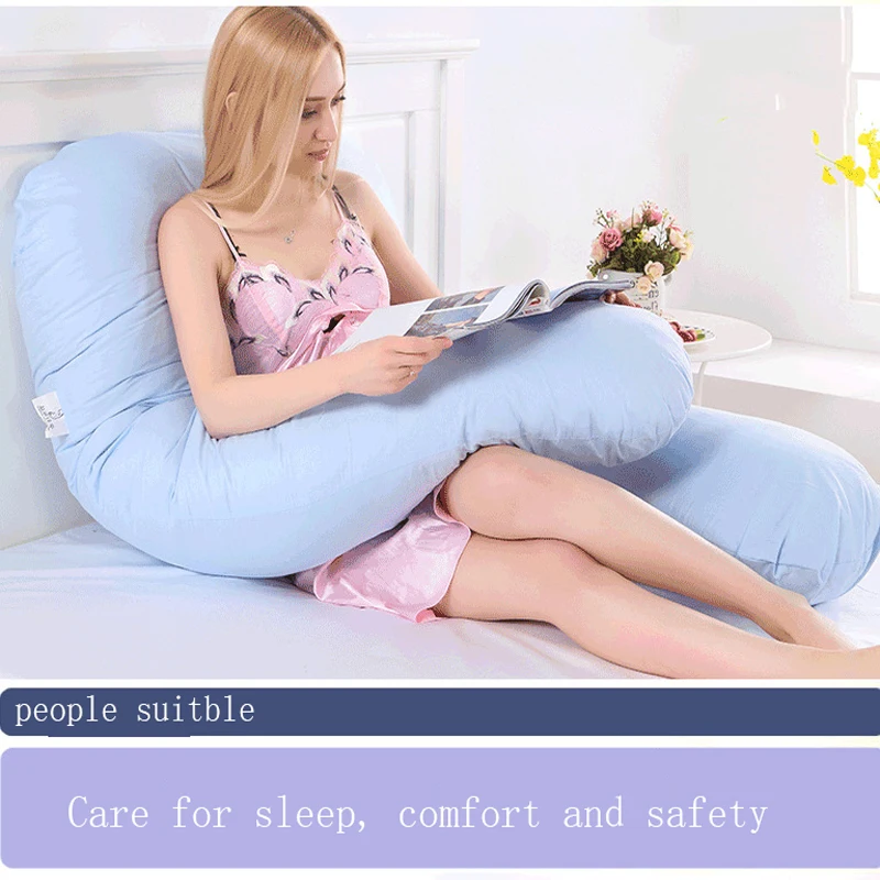 Online Baru Bersalin Besar U Berbentuk Tubuh Bantal Tubuh Kehamilan Bantal Side Sleeper Dapat Dilepas Penutup