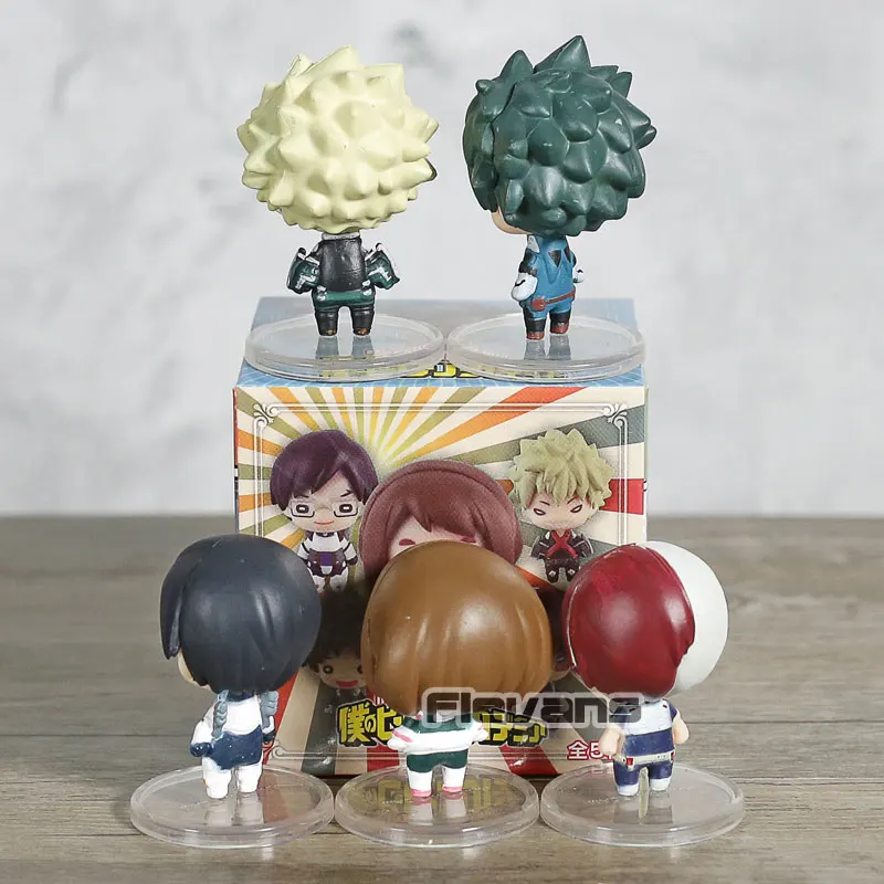 Мой герой фигура академии талисман NITOTAN набор 5 Deku Bakugo Shoto Ochako Tenya|Игровые фигурки и