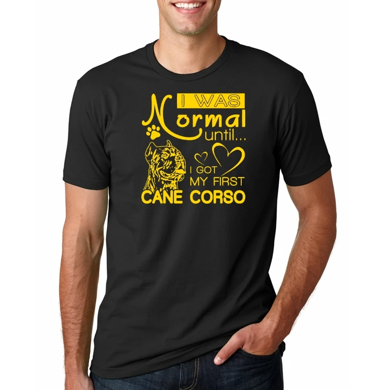 

Men's Cane Corso t shirt Custom Short Sleeve size S-3xl gents Interesting Casual Spring Autumn Leisure shirt