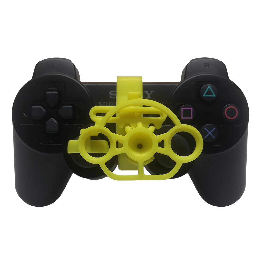 

Gaming Racing Wheel 3D printed mini steering wheel add on for the PlayStation 3 PS3 controller
