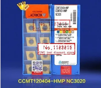 

Free Delivery CCMT120404 HMP NC3030 Korloy Brand Turning Inserts for Turning Lathe Holder MCLNR/MCKNR,Suitable for Steel