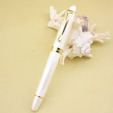 1 шт. классический матовый черный и золотой клип Ручка-роллер 0.7 мм черные чернила пополнения шариковая ручка металл ролика ручки для подарка