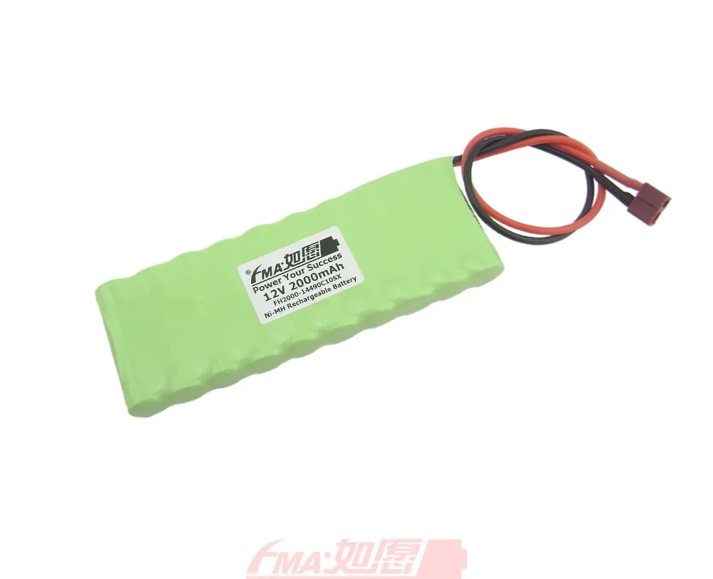 UAV Drone Model Plane Toy Battery High-power Ni-MH 12V 2000mAh w/T-plug AA10SB