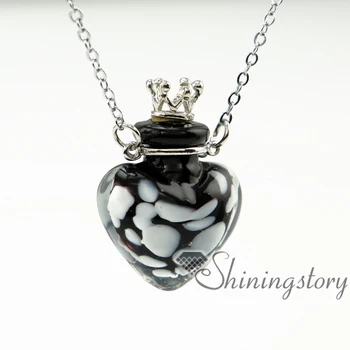 

heart small perfume bottles essential oil necklaces aromatherapy diffuser pendant necklaces glass vial pendant necklace
