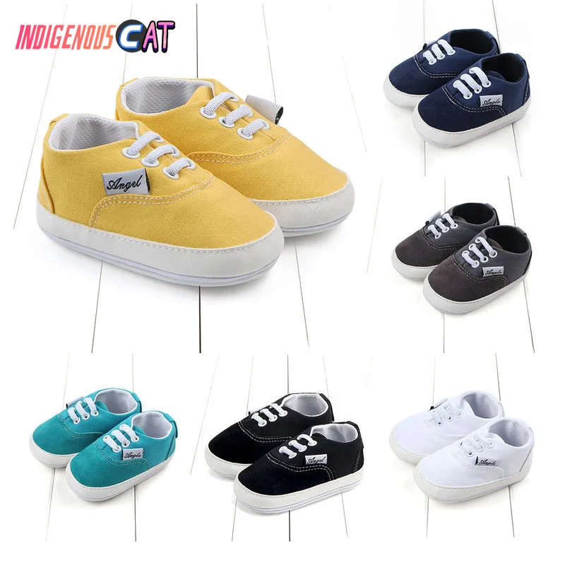 

Baby Shoes Girl Boy Soft Cololrful Crib Shoes Anti-slip Baby Canvas Shoes Composite Sole for Kids Wear 0-18 First Walkers Shoes