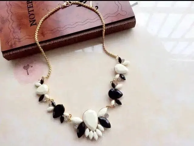 Collier Femme массивное ожерелье для женщин цветок колье ожерелье s& Кулоны ожерелье Макси Mujer Kolye ювелирные изделия Bijoux - Окраска металла: Color 2