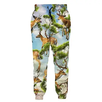 

Sika Deer and Trees Joggers Pants Men Women 3D Print Trousers Autumn Winter Trouser Casual Women Men Pants Unisex Sweatpants
