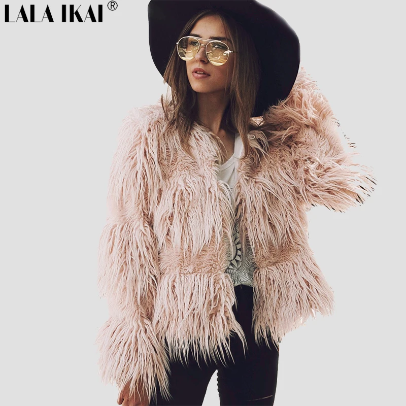 abrigo de pelo largo