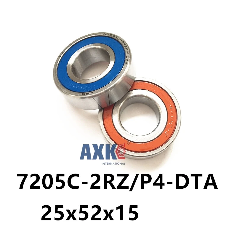 2018 подшипники Axk 7205 7205c 2rz/p4 dta 25x52x15*2 герметичные Радиально упорные контактные