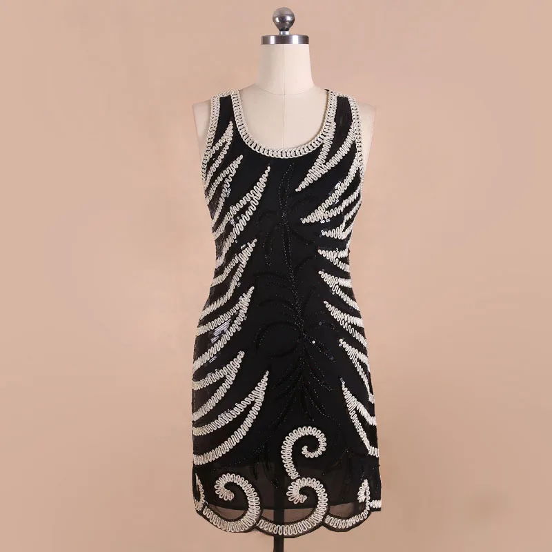 Buy Cheap BLINGSTORY New Summer Beaded Embroidery Sequin Gauze Summer casual Black Dress vestidos feminina Dropshipping KR3078-5