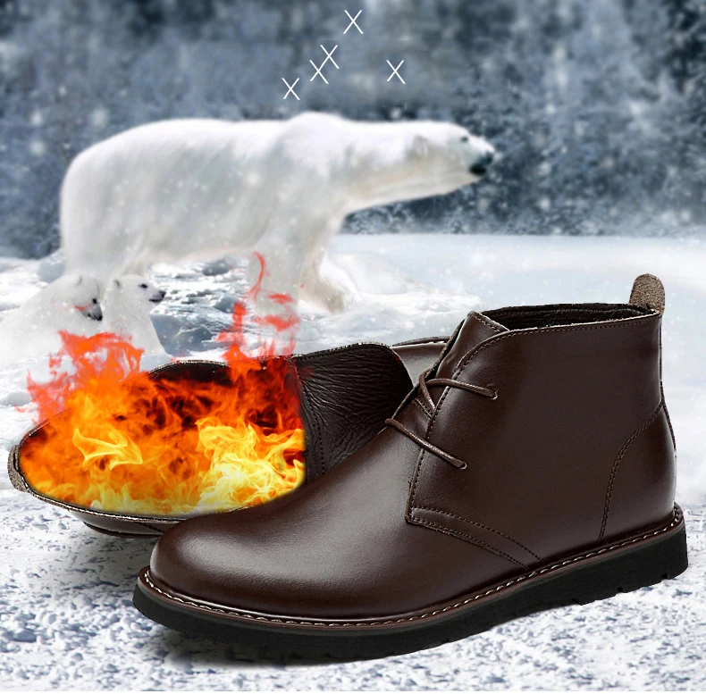 Valstone/роскошные мужские ботинки из натуральной кожи; водонепроницаемые зимние ботинки; обувь с высоким берцем; теплая зимняя обувь; Botas Homme; большой размер 48