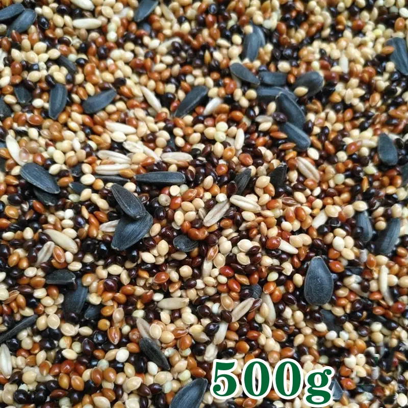 

500g/pack Bird feeder stuffed professional nutrition mixed bird food container sunflower hazelnut millet