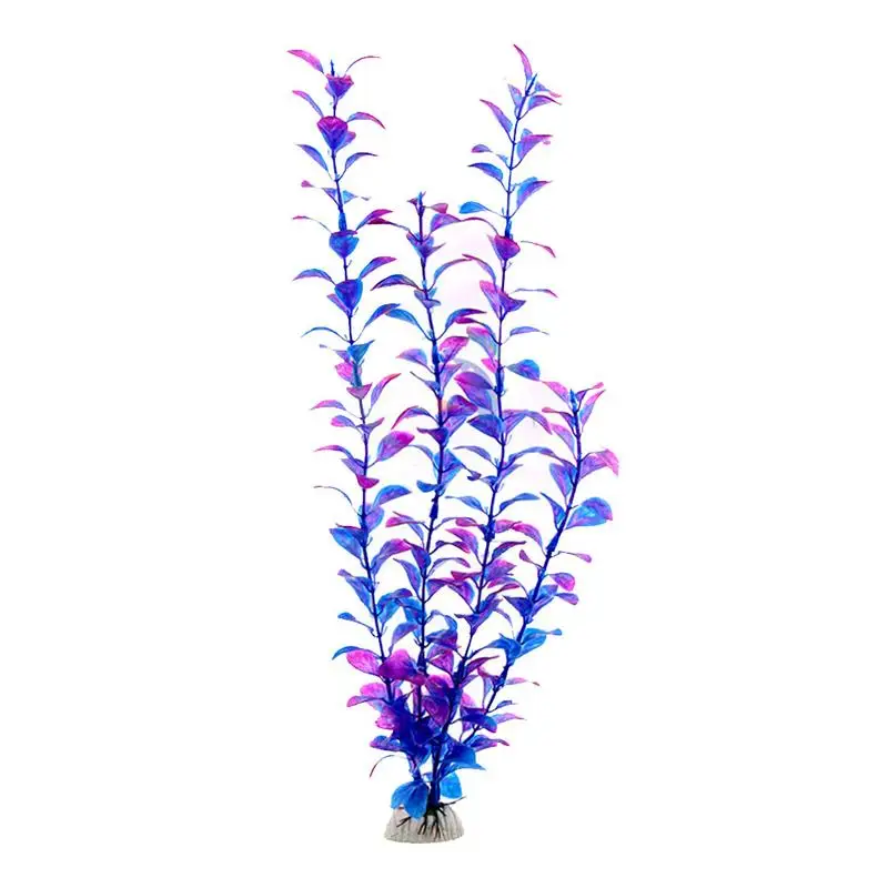 Искусственная пластиковая водная Трава Аквариум пейзаж растение орнамент аквариум Декор CA02 - Цвет: Фиолетовый